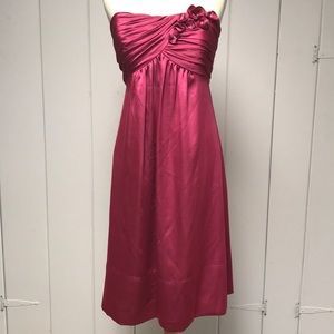 Burgundy short formal dress | bridesmaid dress
